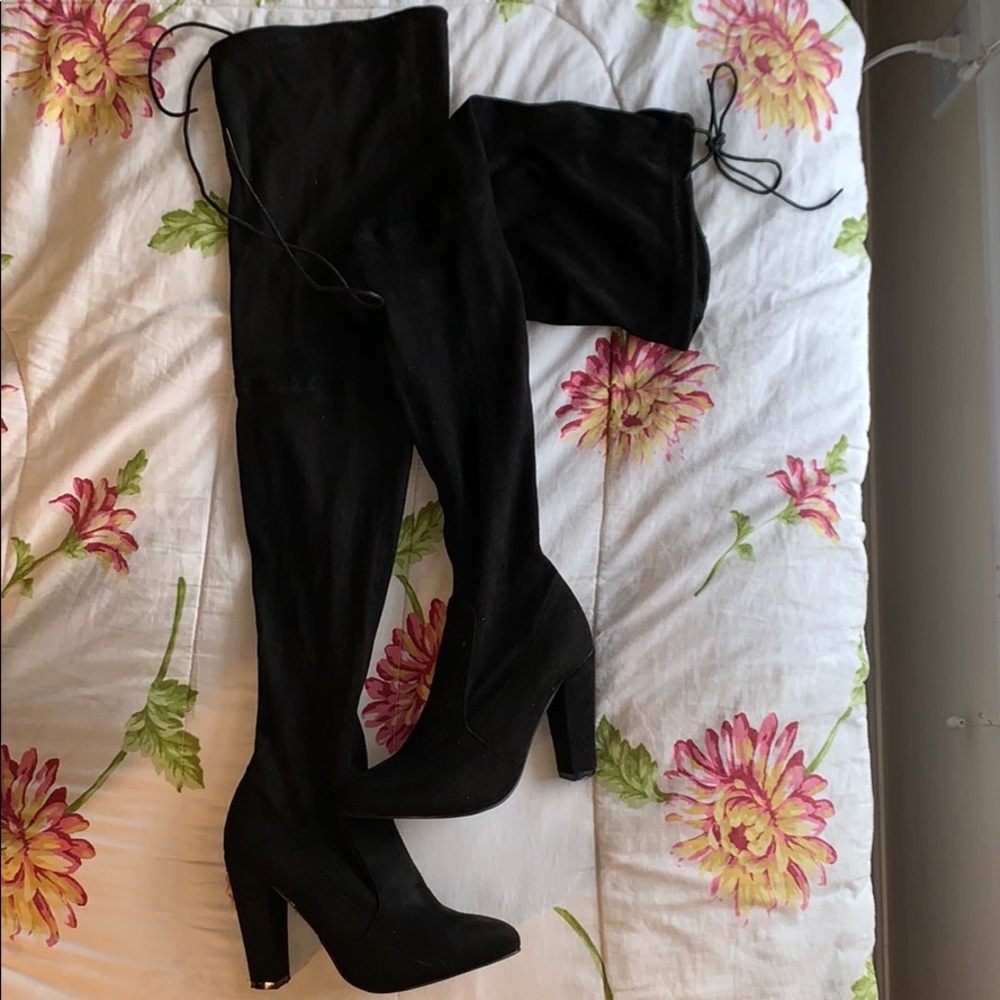 ASOS suede thigh boots